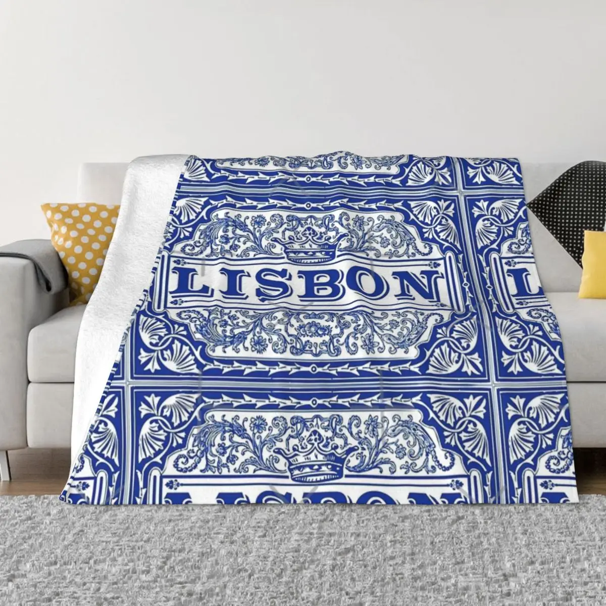 Azulejo Lisbon Azulejos Lisboa Four Seasons Universal Blanket Fireplace Can Be Covered Halloween Gifts