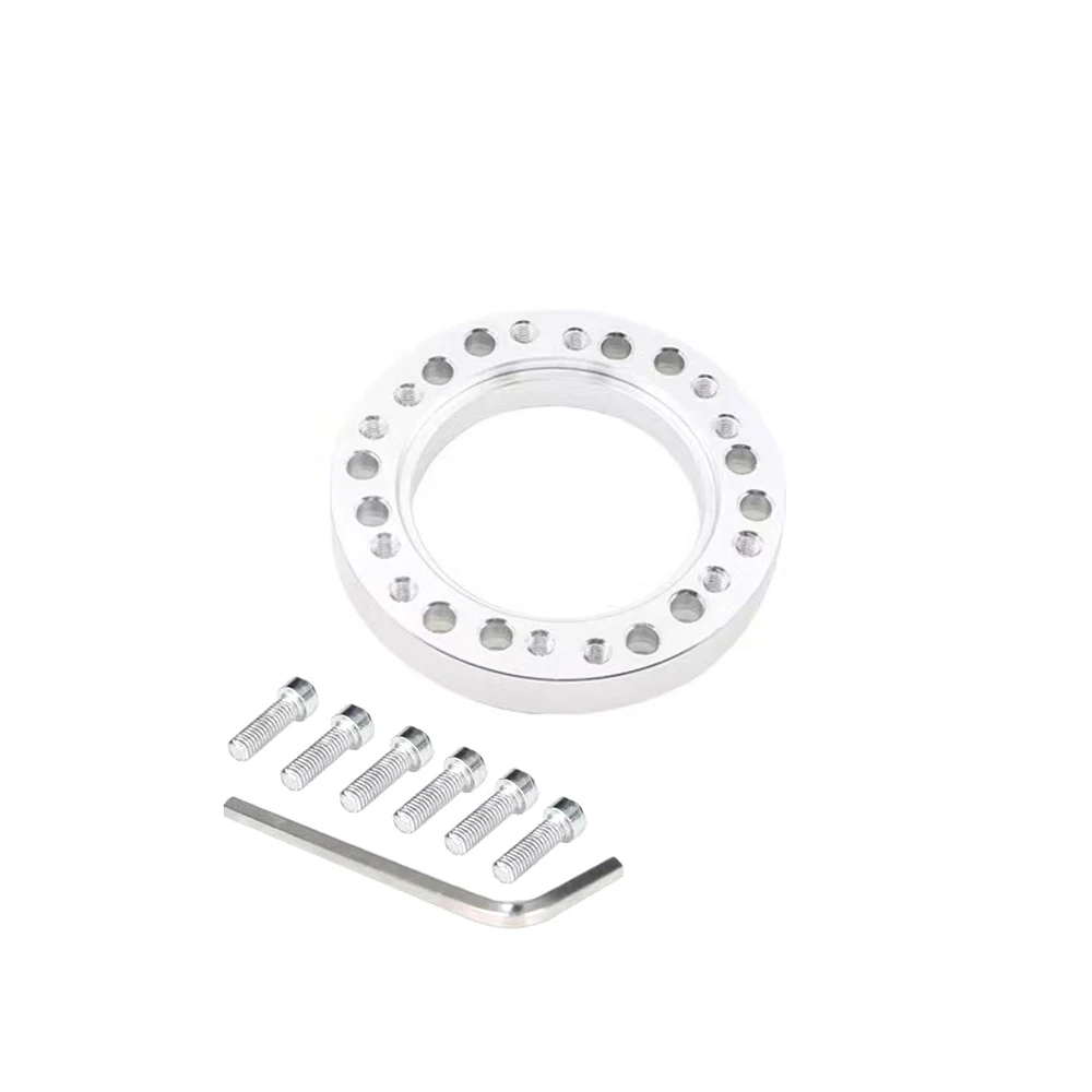 New Steering Wheel HUB 1/2 INCH Spacer Steering Wheel Hub Boss Kit Adapter Spacer 13mm 24Hole Car Steering Wheel Adapter Plate