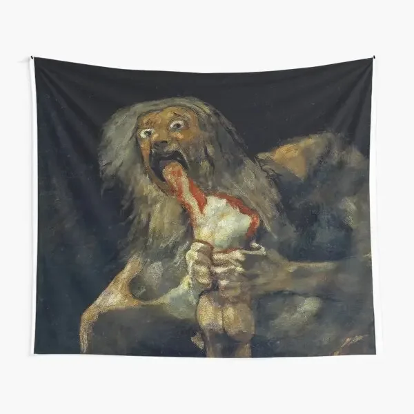 Saturn Devouring His Son  Tapestry Colored Towel Living Bedspread Bedroom Decoration Travel Mat Hanging Wall Decor Art Yoga