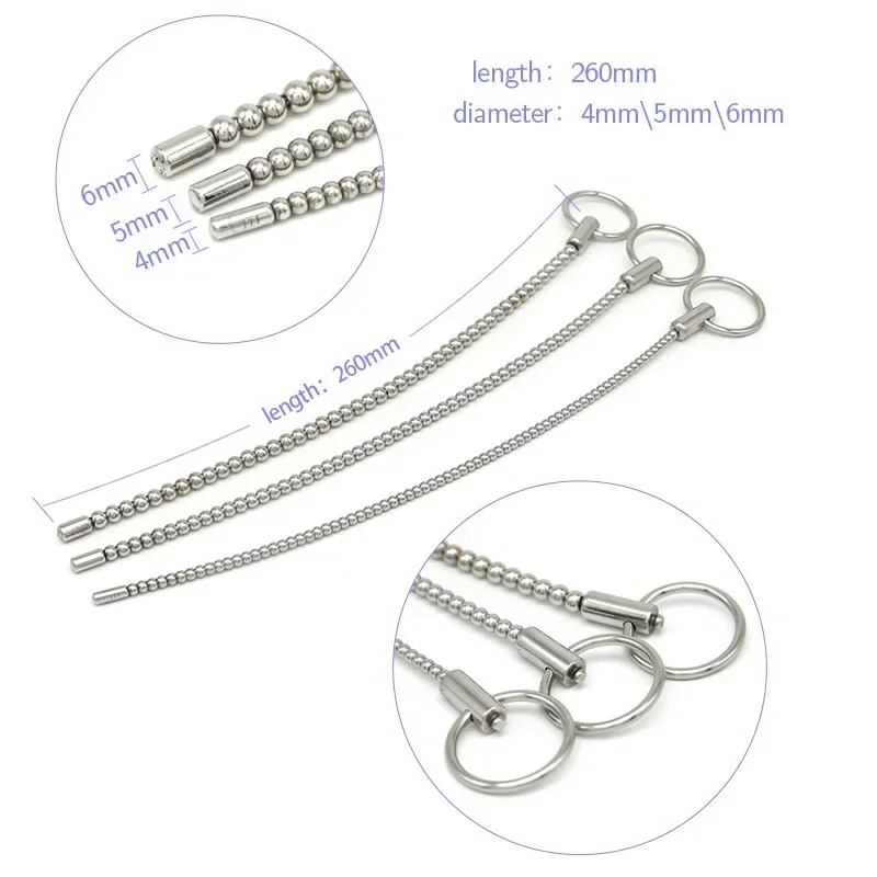 Male Electric Shock Urethral Sound Catheter Penis Plug Urethral Dilator Stimulator Horse Eye Stick Medical Sex Toy Accessories