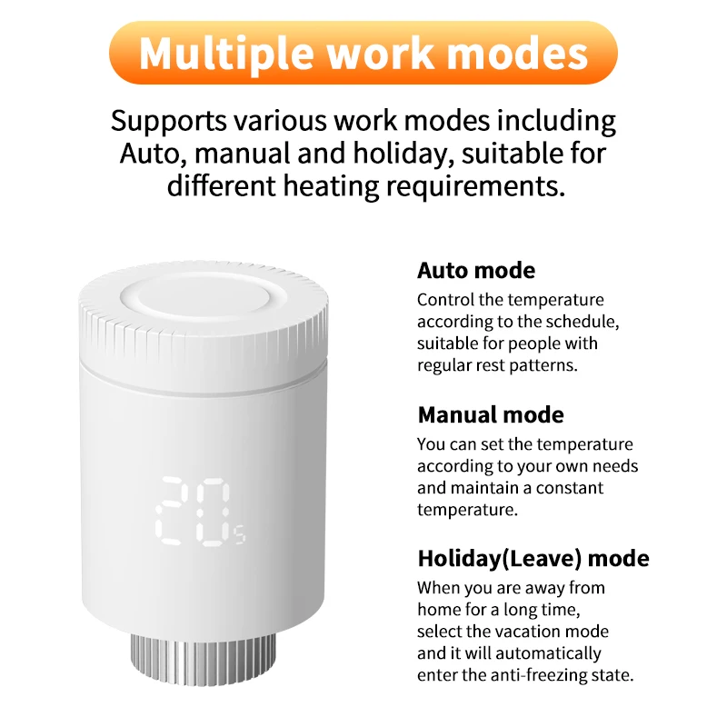 Tuya Smart Home Zigbee Heizkörper Ventil Smart Thermostat Ventil Kopf Zigbee 3,0 Thermostat Heizkörper Ventil Alexa Google Hause