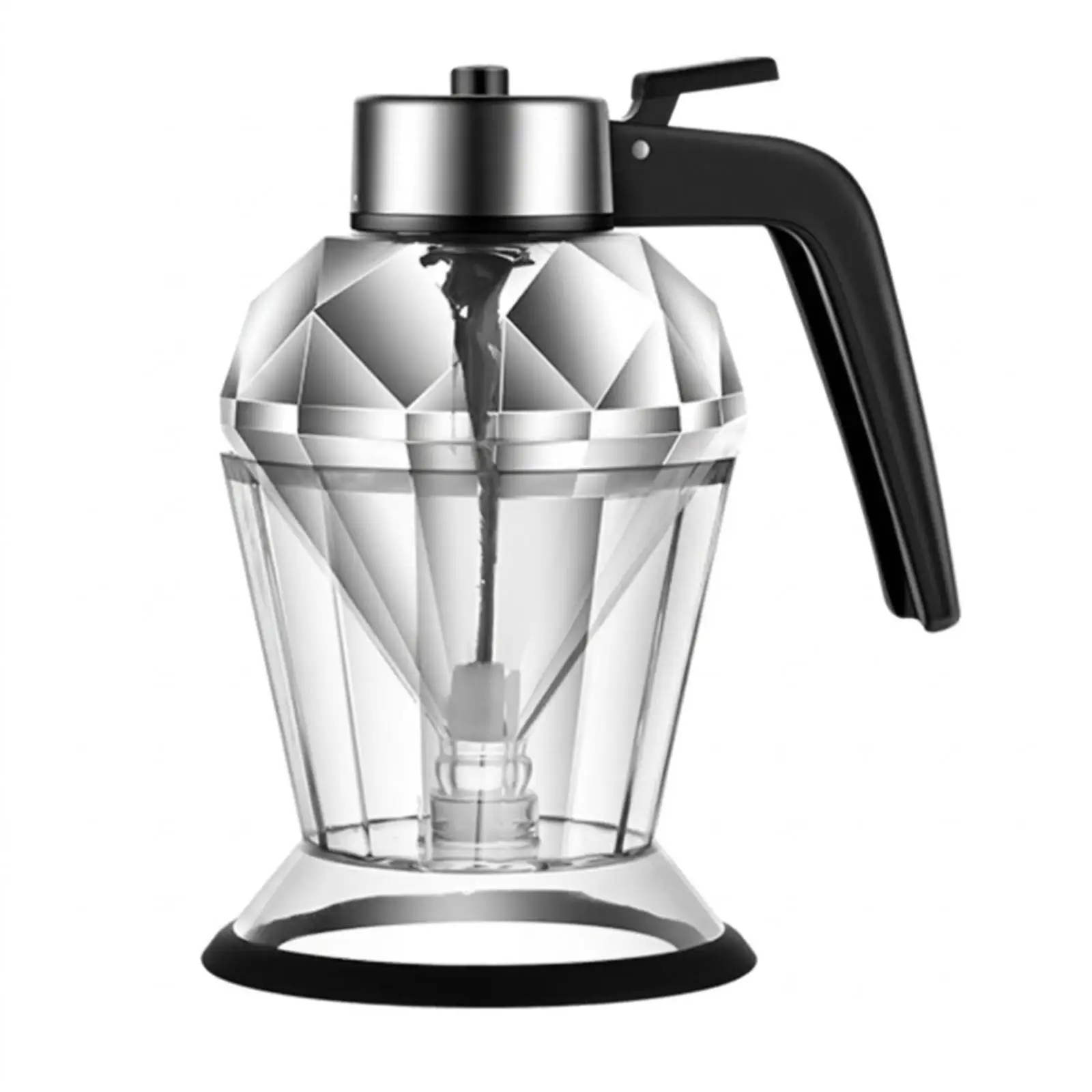 Glass Honey Dispenser with Base Spill-Resistant for Kitchen, Countertop Glass Honey Dispenser with Base Spill-Resistant for Kitchen, Countertop