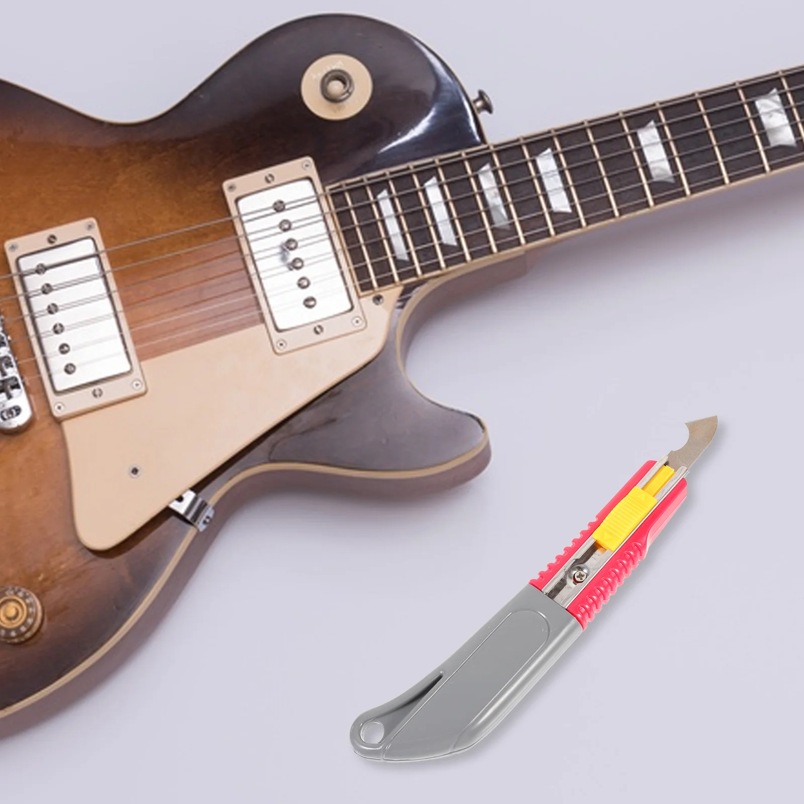 

2Pcs Guitar Wire Groove Cleaning Cutter Durable Metal Plastic Lightweight Portable for Guitar Ukulele Bass Mandolin Slot Cleaner