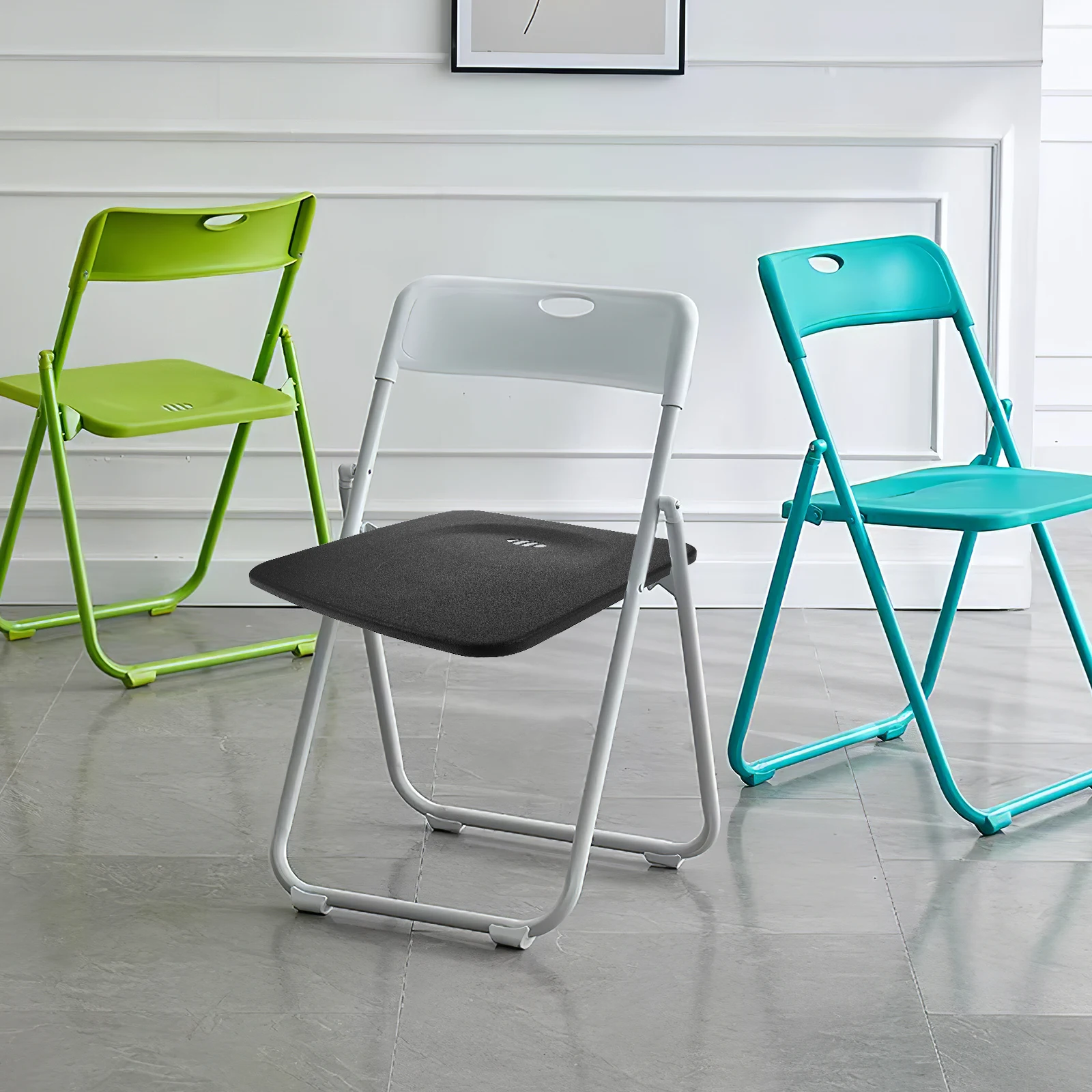 

Foldable Chair Seat Panel Replacement Portable Lightweight Stool Seat for Home Office Training Dining Gatherings