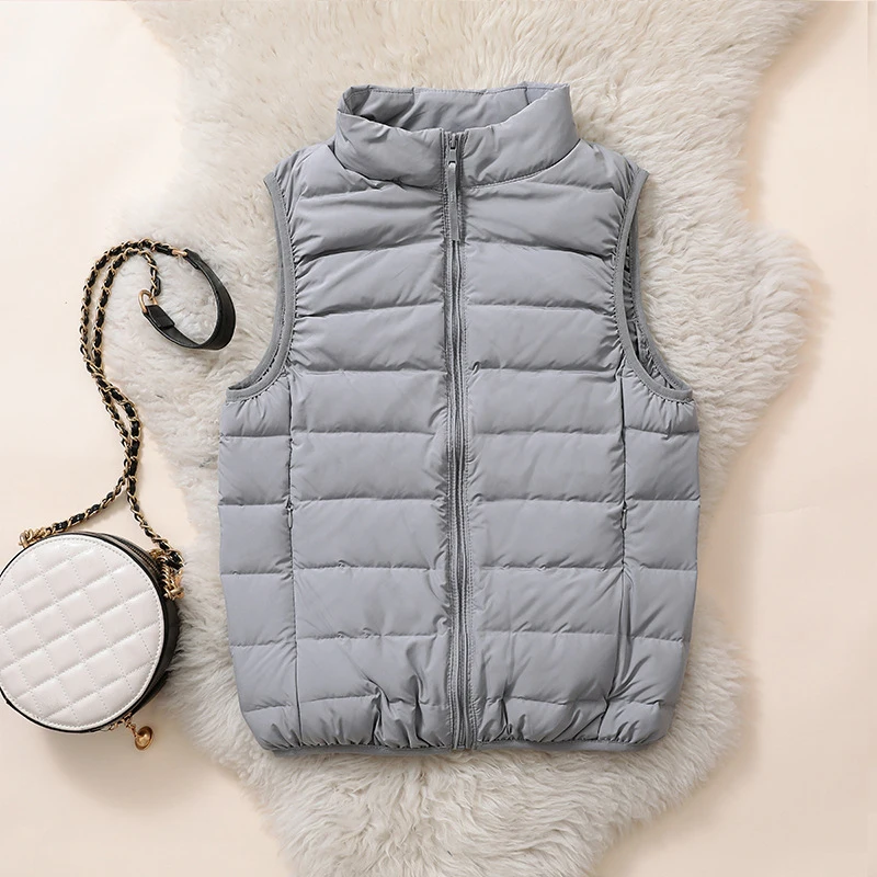 2021 neue Schinteon Licht Unten Jacke 90% Weiße Ente Unten Mantel Casual Herbst Winter Dünne Outwear mit Kapuze Frauen Stehen kragen