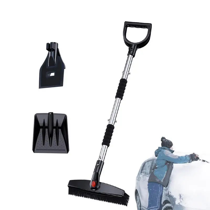 

3 In 1 Snow Shovel Snow Remover For Cars 3 In 1 Car Driveway Snow Removal Tool With Snow Brush Collapsible Design Easy To