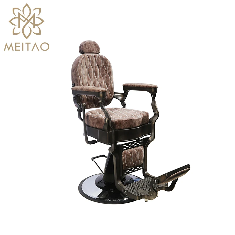

Barbershop Salon Chairs Heavy Duty Recliner Black Hairdressing Chairs Lay Down Facial Barber Chairs