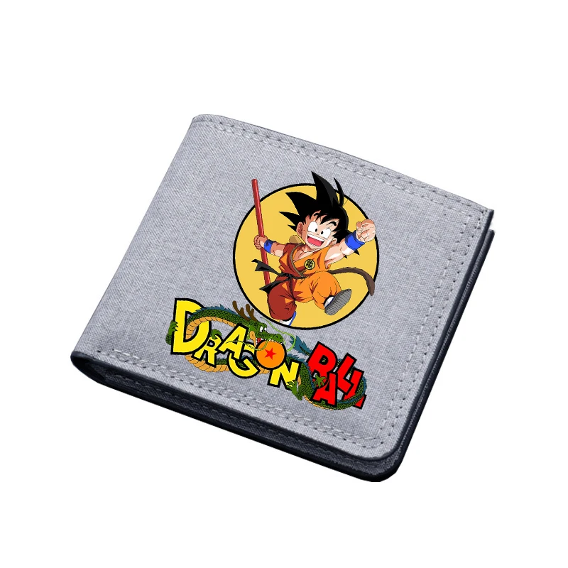 Super billeteras de Dragon Ball Z, carteras plegables de cuero, portatarjetas de dibujos animados portátil, monedero, cubierta, monederos, regalos