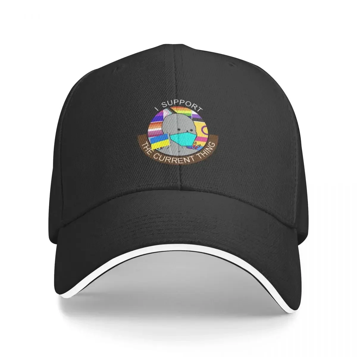 I support the current thing npc meme Baseball Cap Thermal Visor beach hat foam party Hat Women's Hats Men's