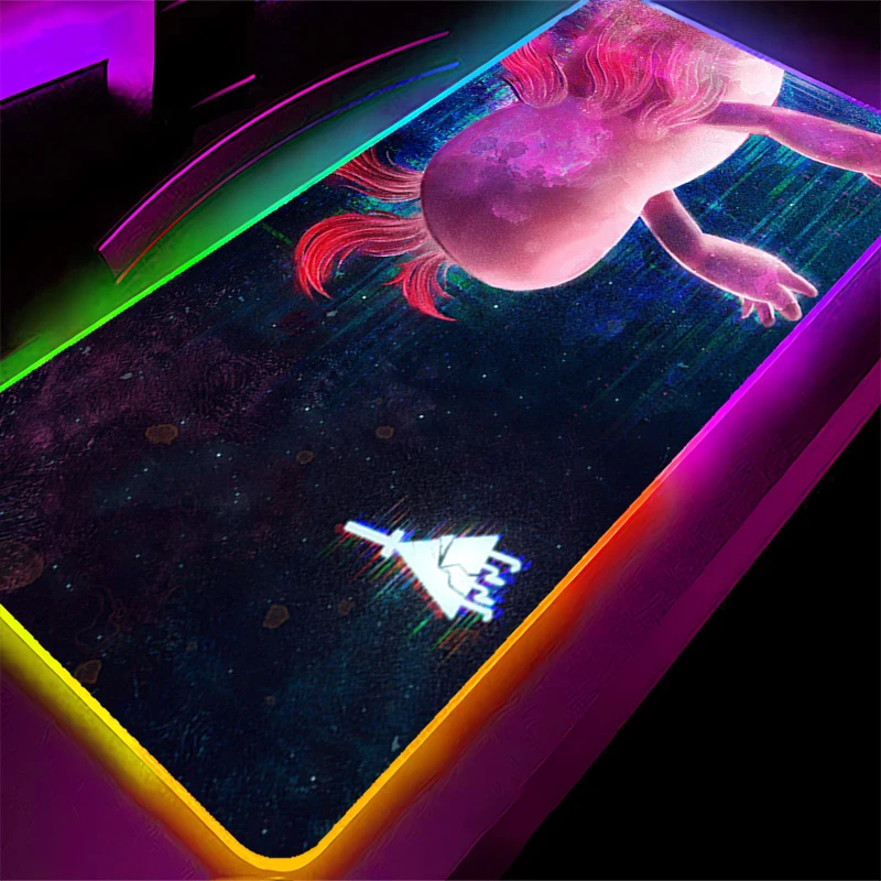 Computer Backlight Muismat RGB Gravity Falls Gaming MousePad Grote LED Mini Pc Gamer toetsenbord pad XXL PC Bureaumat tapis souris