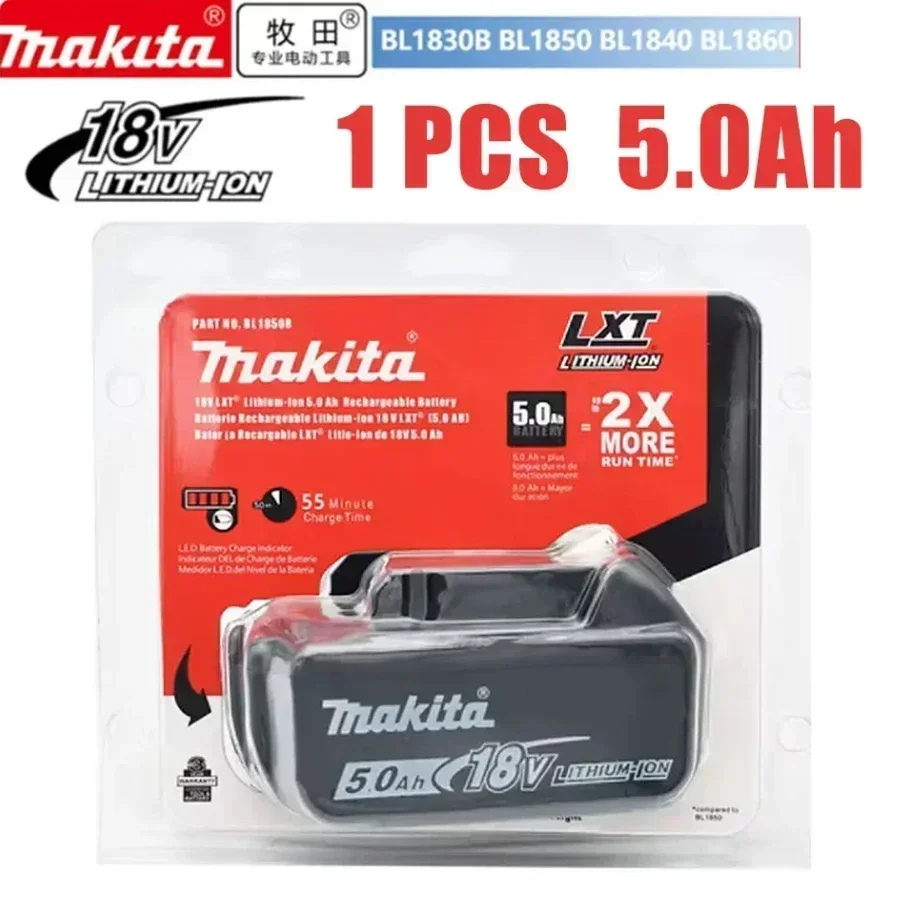 100% Originele Makita 18V 6.0Ah Oplaadbare Batterij, Voor Makita BL1830 BL1830B BL1840 BL1840B BL1850 BL1850B Elektrisch Gereedschap Batterij