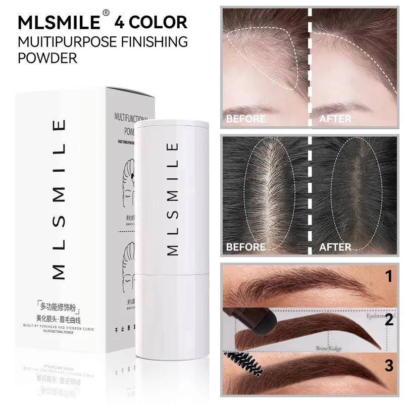 

MLSMILE MLSMILE Hairline Powder Stamp: Waterproof Edge & Root Concealer, Contour Highlighter Stamp, Lazy Eye - Enhancer