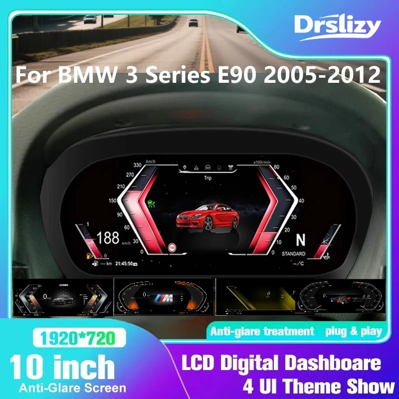 

ID7/8 UI Cluster Dashboard For BMW E90 E92 E91 2005-2012 3 Series Speedometer LCD instrument panel instrument