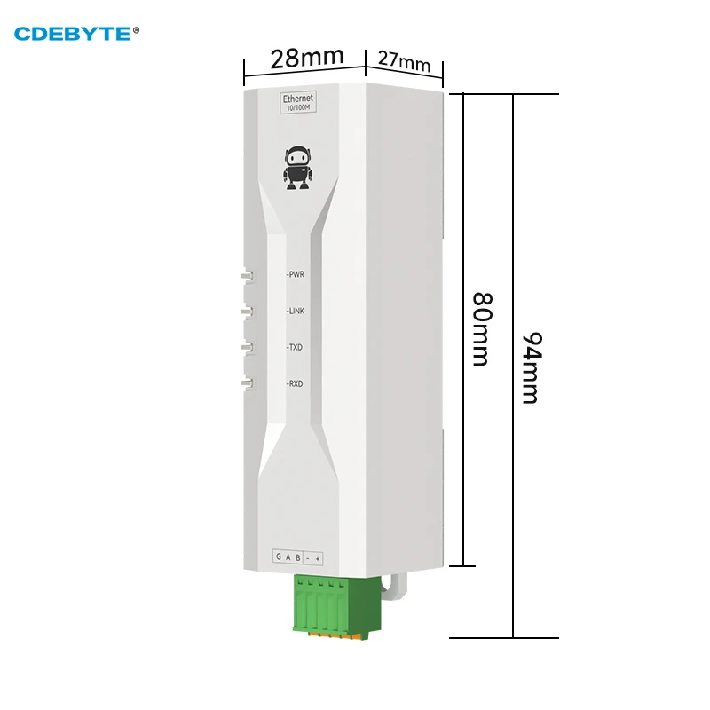 Serial to Ethernet Serial Server RS485 ModBus Gateway CDEBYTE NE2-D11P Signal Isolation 2-Way Socket Link Standard MQTT