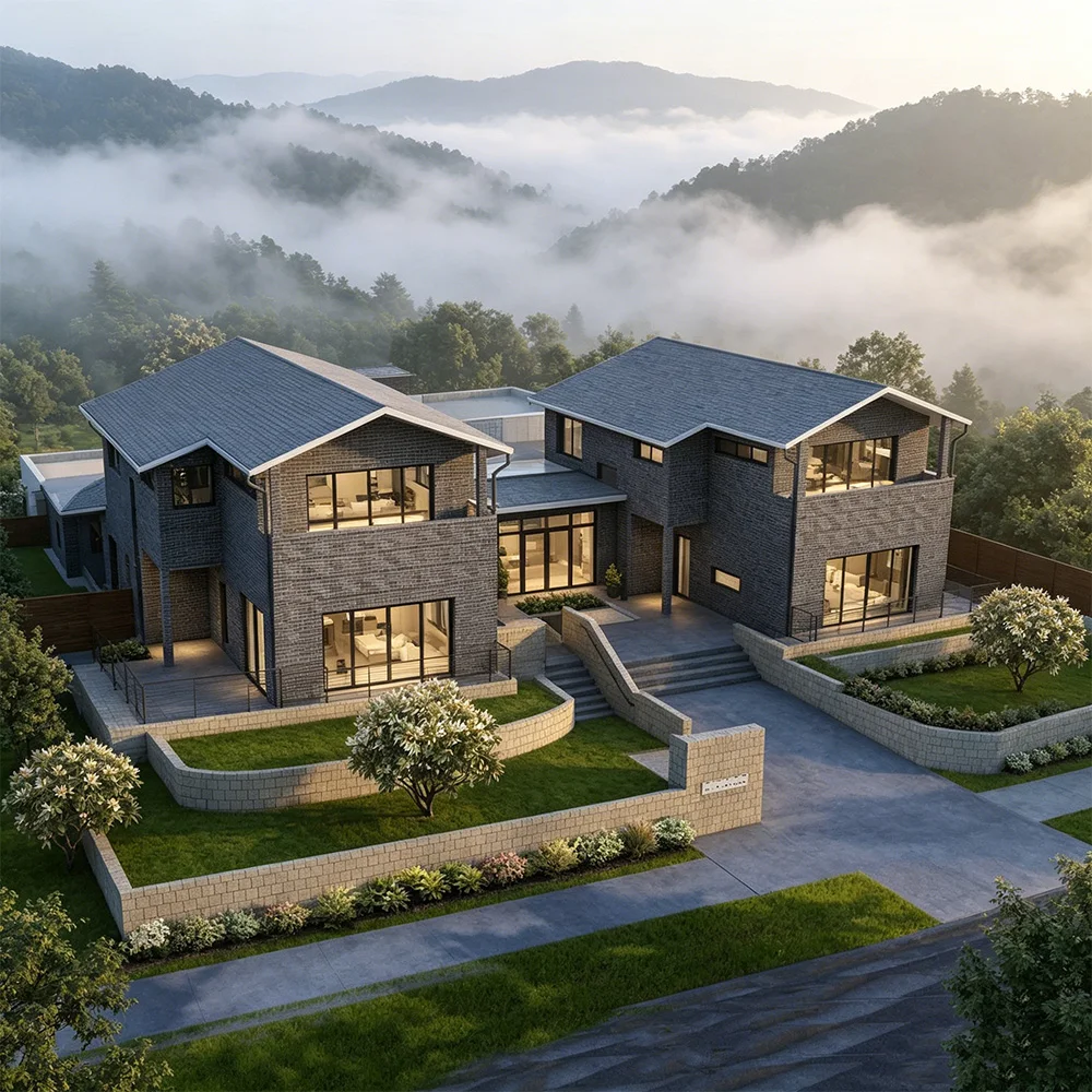 YG Luxury Light Steel Frame Villa Modular Prefab House 4 Bedroom Turnkey Smart System Australia Market