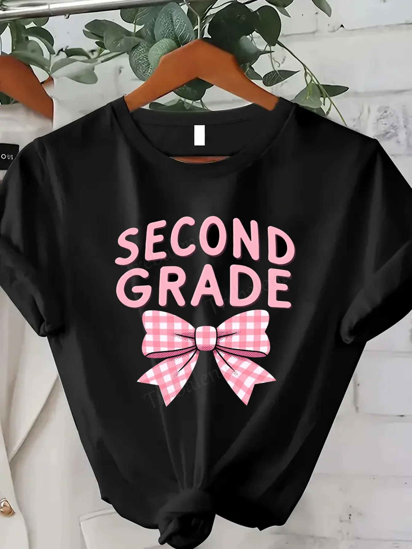 

Women T-shirt Second Grade Pink Bow Tee - Cute & Sexy Women's T-Shirt