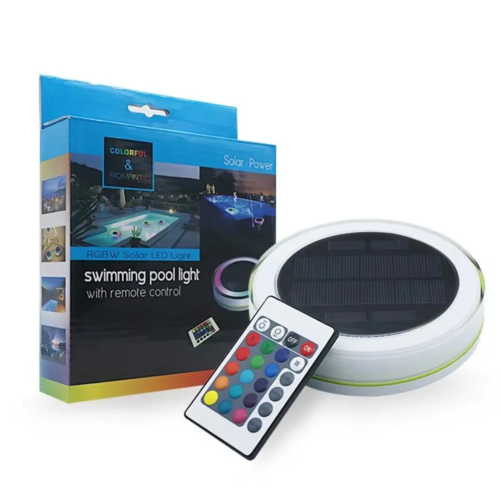 Pool Light Summer Solar Swimming Pool Floating Light IP68 Float Hot Tub Bathtub Night Lights For Pond Fountain Garden Lawn Path