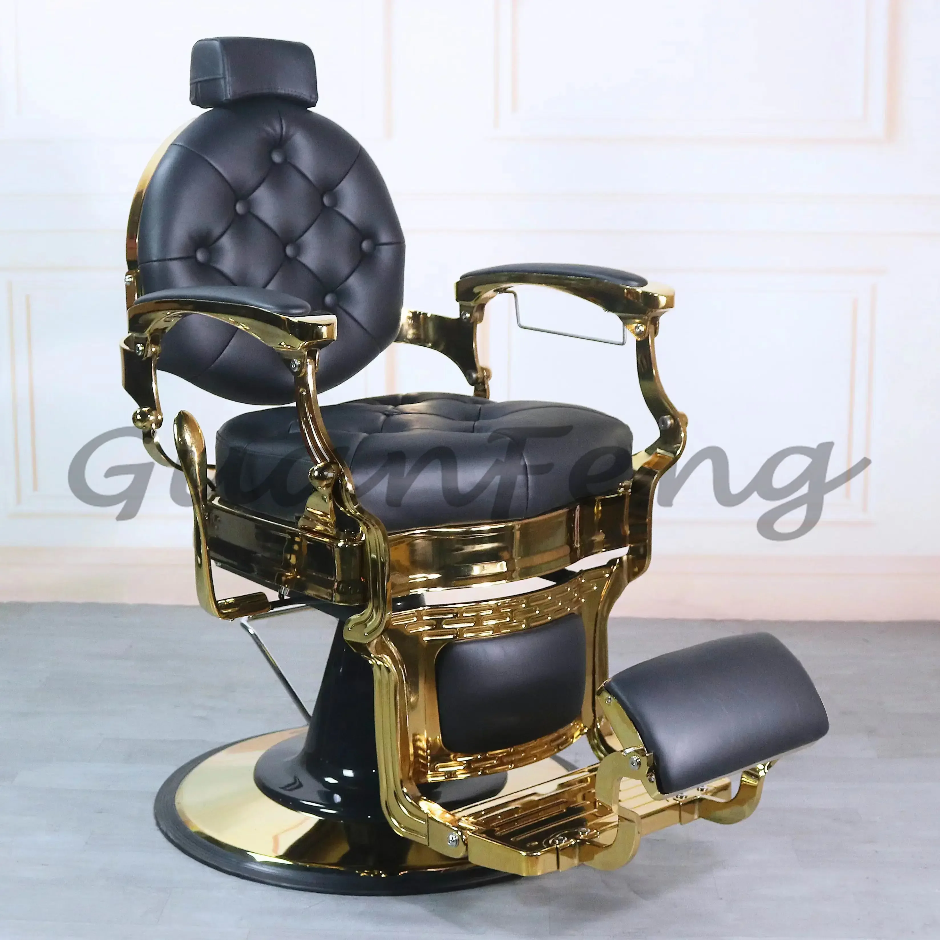 

Retro Oil Head Chair Hair Salon Reclining Chair Hair Perm and Dye Hair Salon Chair Lifting and Rotating