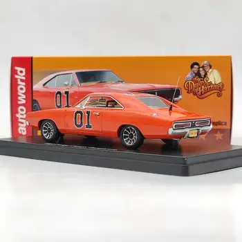 Auto World 1:43 1969 Charger General Lee 紅色 AWRSS1151 限量版樹脂模型車收藏玩具禮品 8 最佳銷售 壓鑄 1 43 - №2