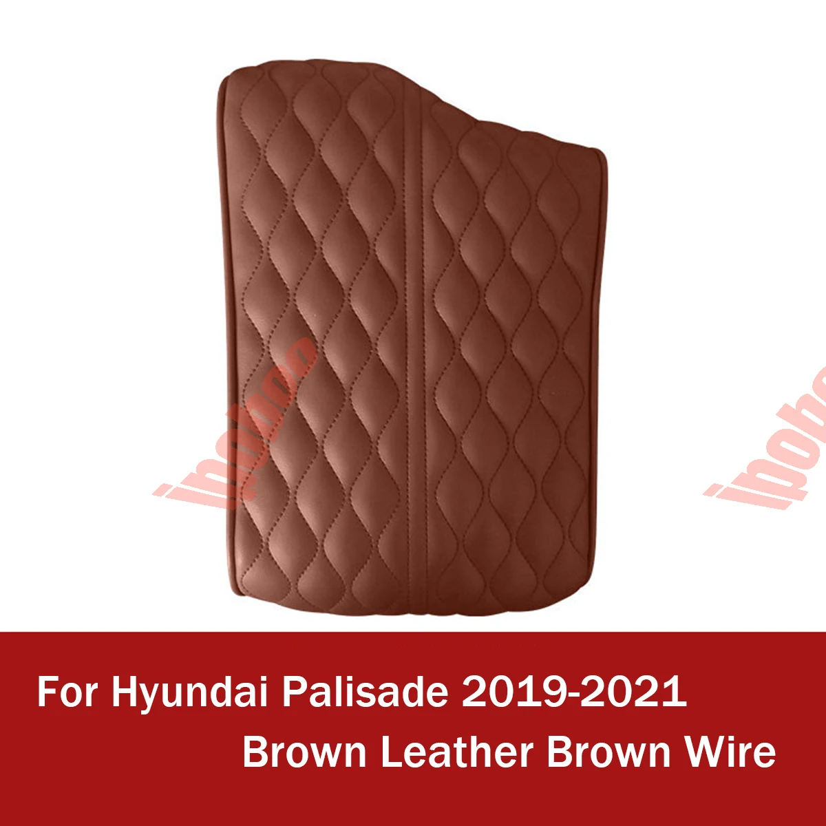 PU Leather Armrest Cushion Pad Glove Box Protector Cover For Hyundai Palisade 2019-2023