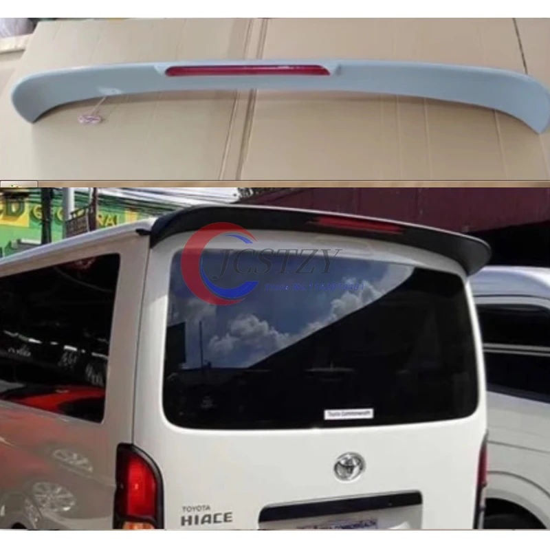 

Задний спойлер на крышу для Toyota Hiace 2005-2017, Неокрашенный праймер из АБС-пластика, задний спойлер на крыло багажника, украшение для стайлинга автомобиля