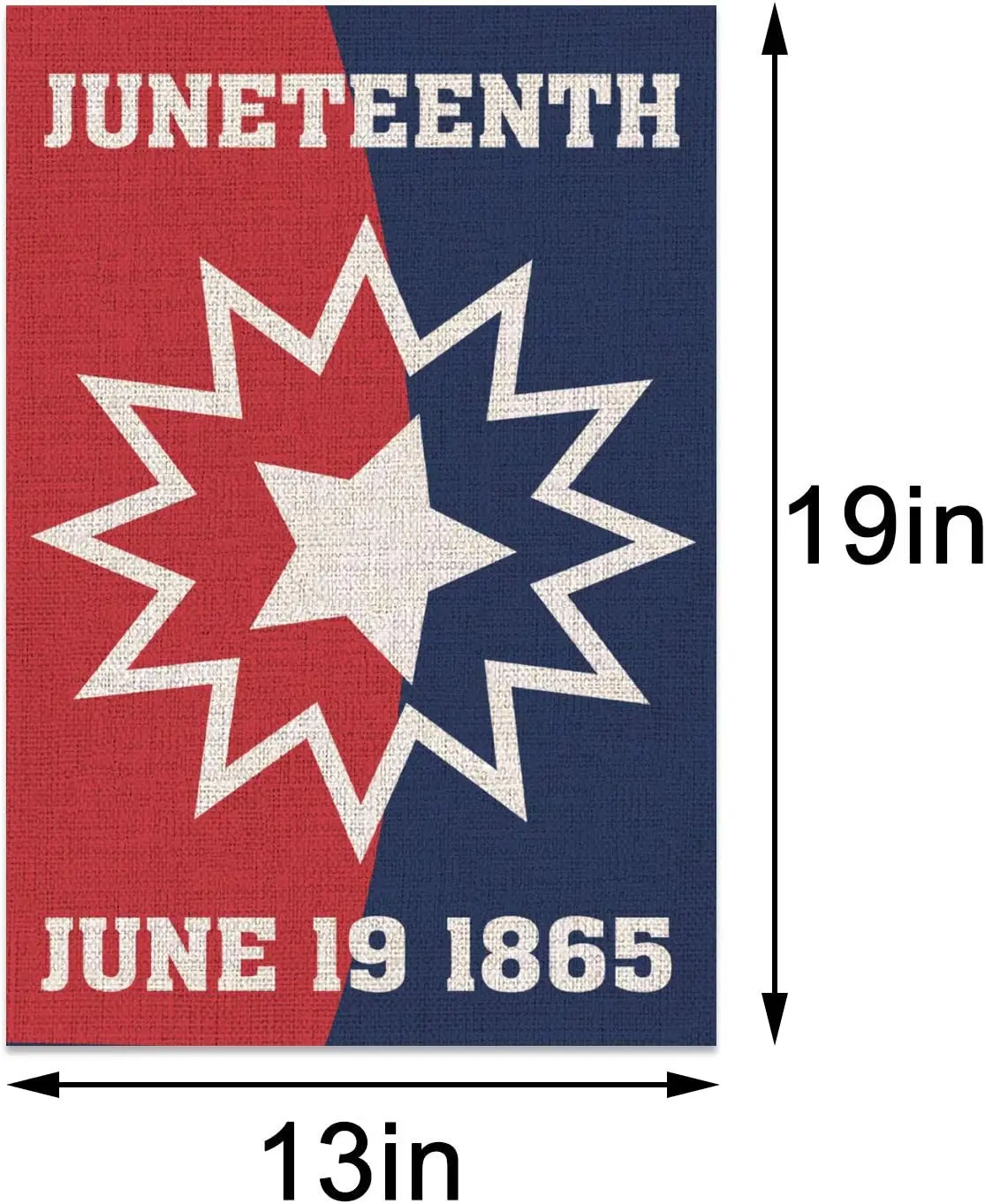 Juneteenth Garden Flag 12.5×18'' June 19th 1865 Independence Day Freedom Day Decoration Outdoor African Afro American Fe