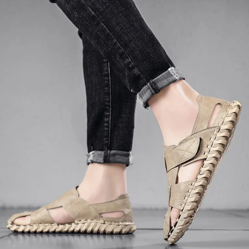 

Мужские туфли на плоской подошве, пляжные роскошные дизайнерские дышащие туфли из ПВХ, новый дизайн 2025 года, Ева в Добро пожаловать, прибытие, высокое качество, купить мужские сандалии