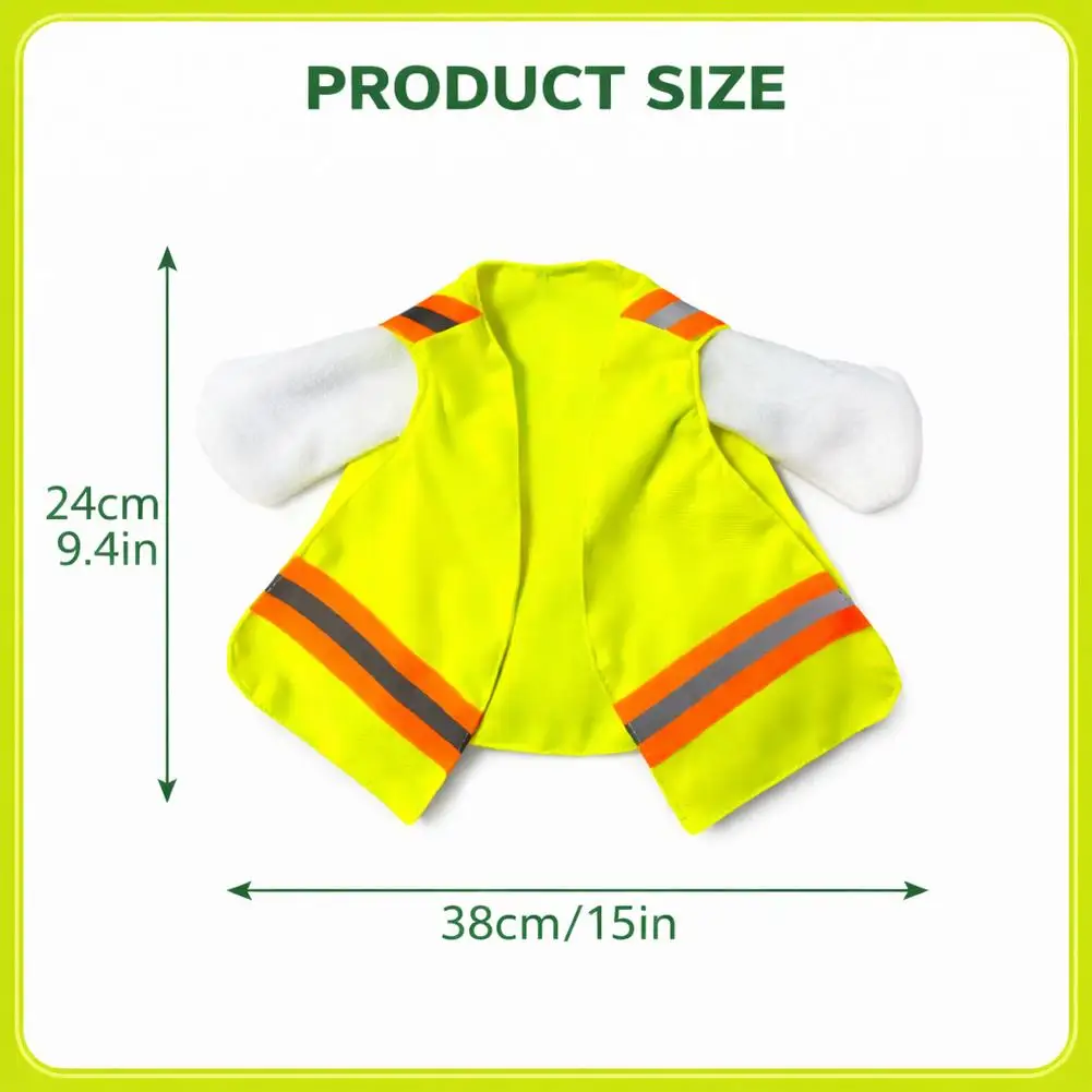 Porch Goose Outfits Outdoor Statue Vest: High-Vis Reflective Costume for 23