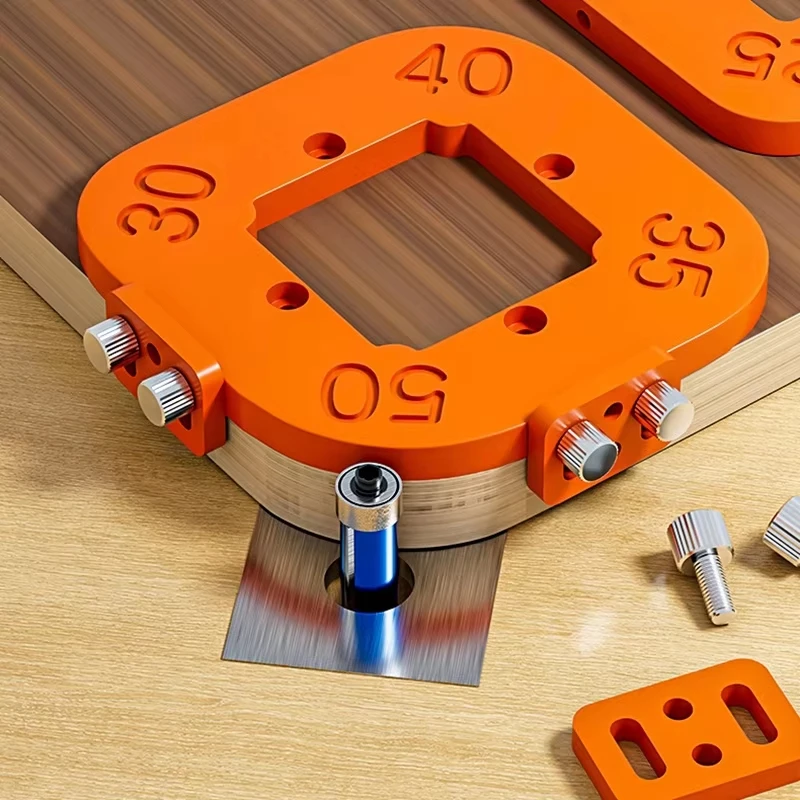 Woodworking Router Corner Radius Templates Jig R30 to R50 Routing Curved Corners Milling Circular Radian Hardness ABS Tool