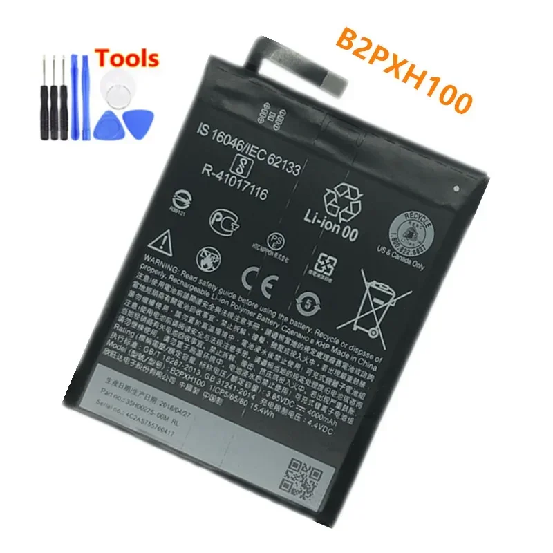 

original Battery 4000mAh B2PXH100 For HTC 2PXH100 E66 One X10 One X10 LTE-A X10 Replacement mobile phone batteries + Free Tools