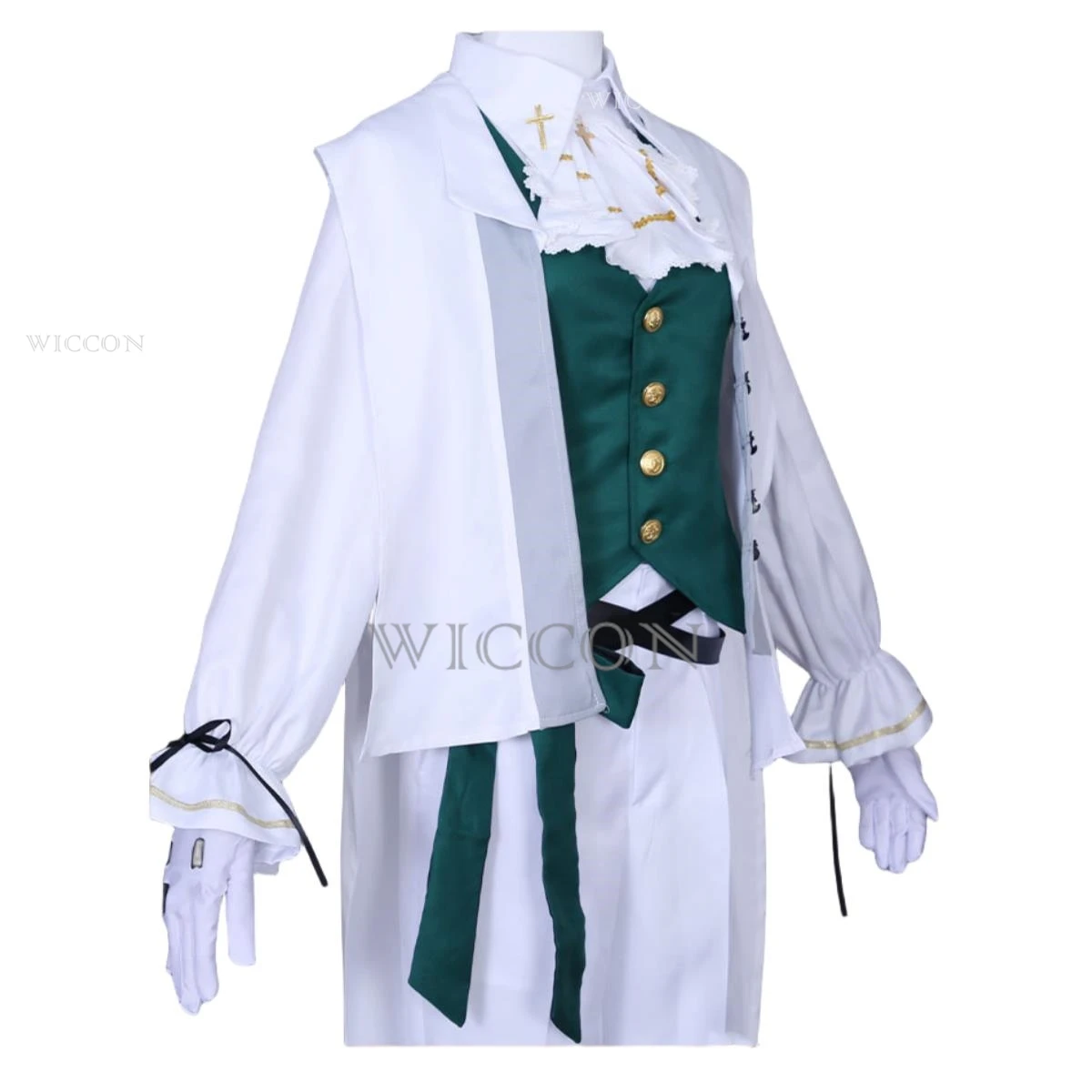 เครื่องแบบวิกผมอนิเมะเอกลักษณ์ของเกม est. aesop Carl ชุดคอสเพลย์ผู้หญิง midsummer เครื่องปักชาทั้งชุดผู้ใหญ่ Baju karnaval ผู้ชาย