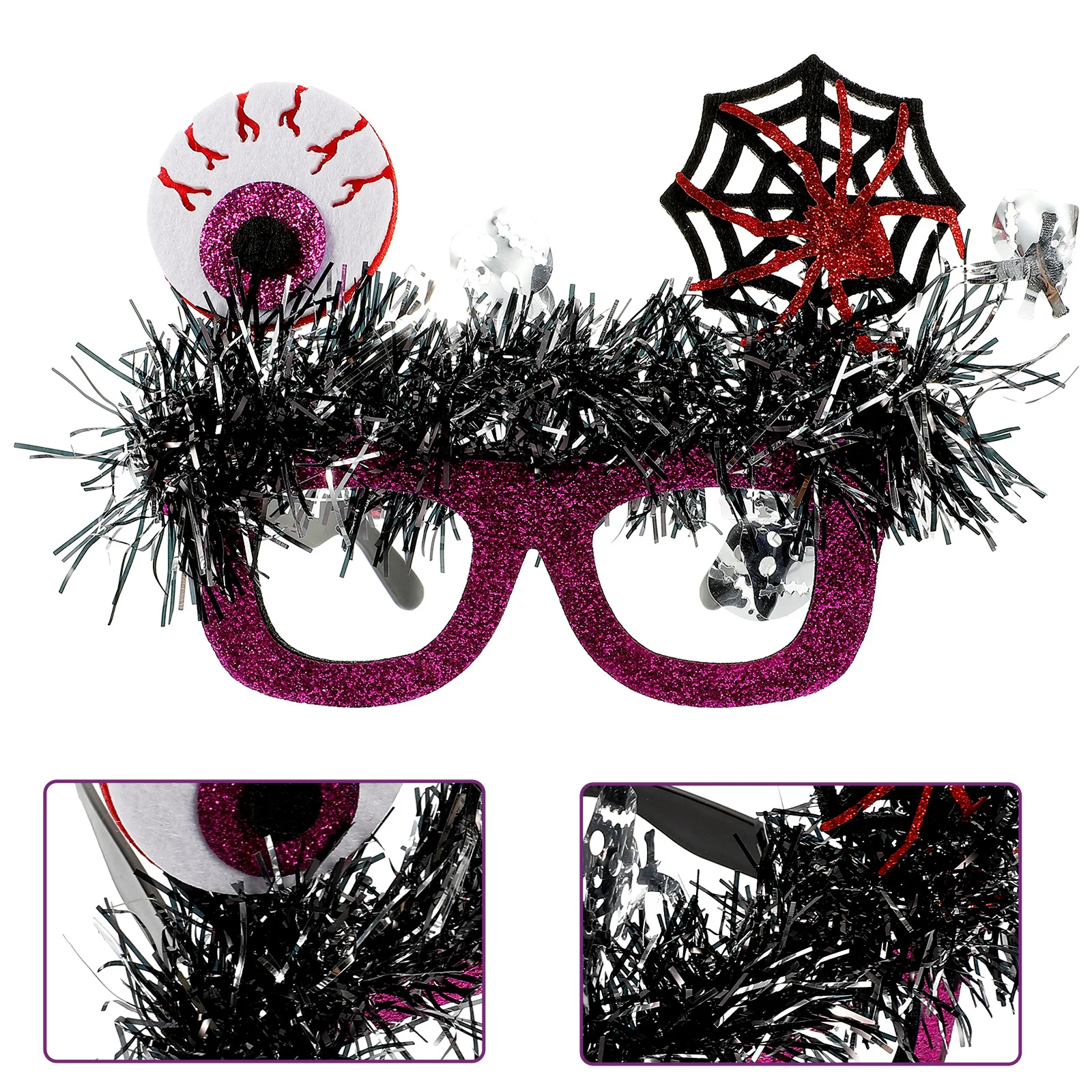 

Creative Halloween Party Glasses Prop Funny Eyewear for Costumes Performances Pranks Festival Decorations Unique Lightweight