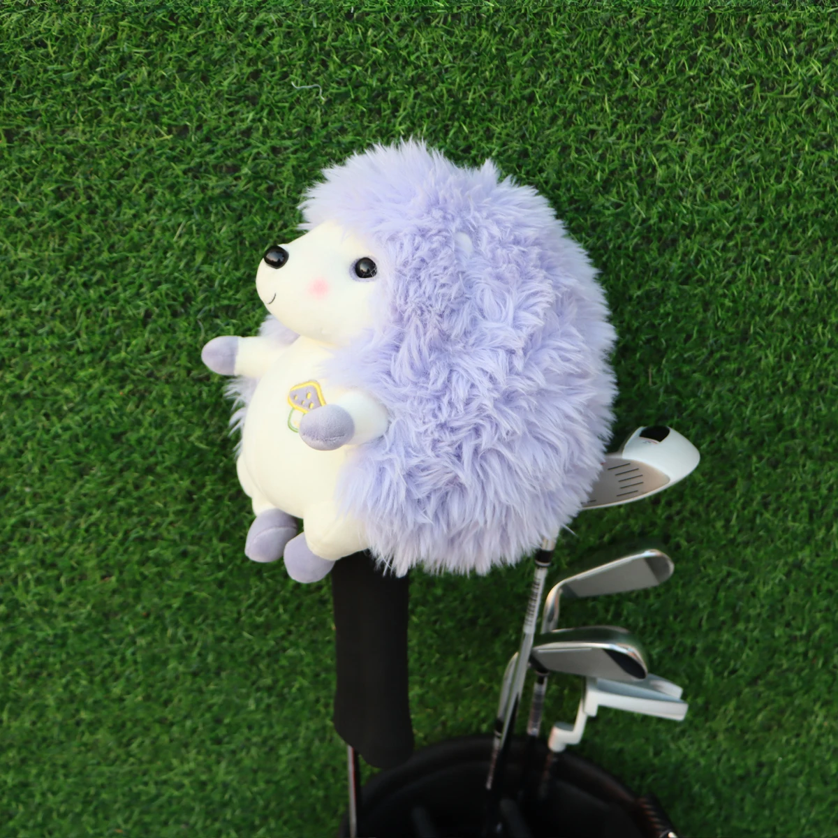 Plush Hedgehog Golf Wood Covers Plush Driver Animal Golf Headcovers Funny Golf Head Covers Collection Cute Soft Golf Protector