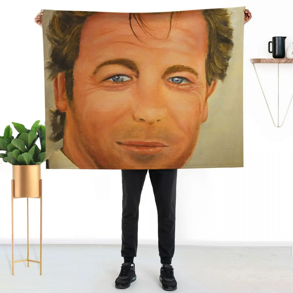 Simon Baker Throw Blanket Beach Soft Flannel Fabric warm winter valentine gift ideas Blankets For Baby Blankets