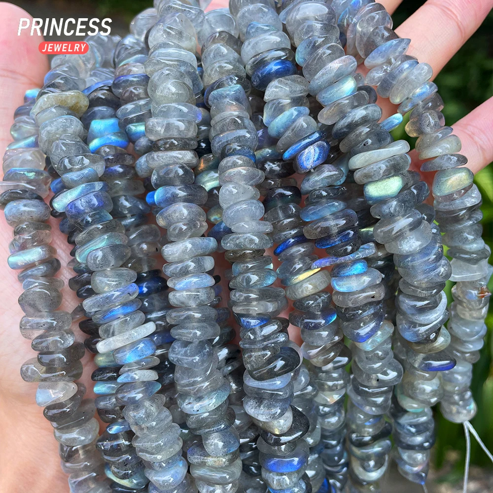 A++ Natural Rainbow Labradorite 8-11mm Crescent Beads Loose Gemstone Beads for Jewelry Making Crystal Beads DIY Accessories