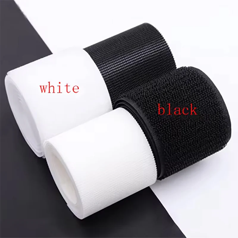 1Meter High-quality Sew on Hook and Loop Tape Non-Adhesive Fastener Nylon Strips Fabric Tape DIY Crafts 20/25/30/38/50/100mm