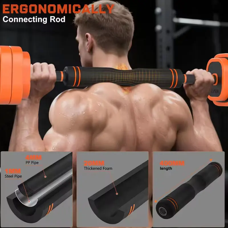 Adjustable Weights Dumbbells Barbell Kettlebells Push-Up Set Free Wight Dumb Bells Sets for Men or Women