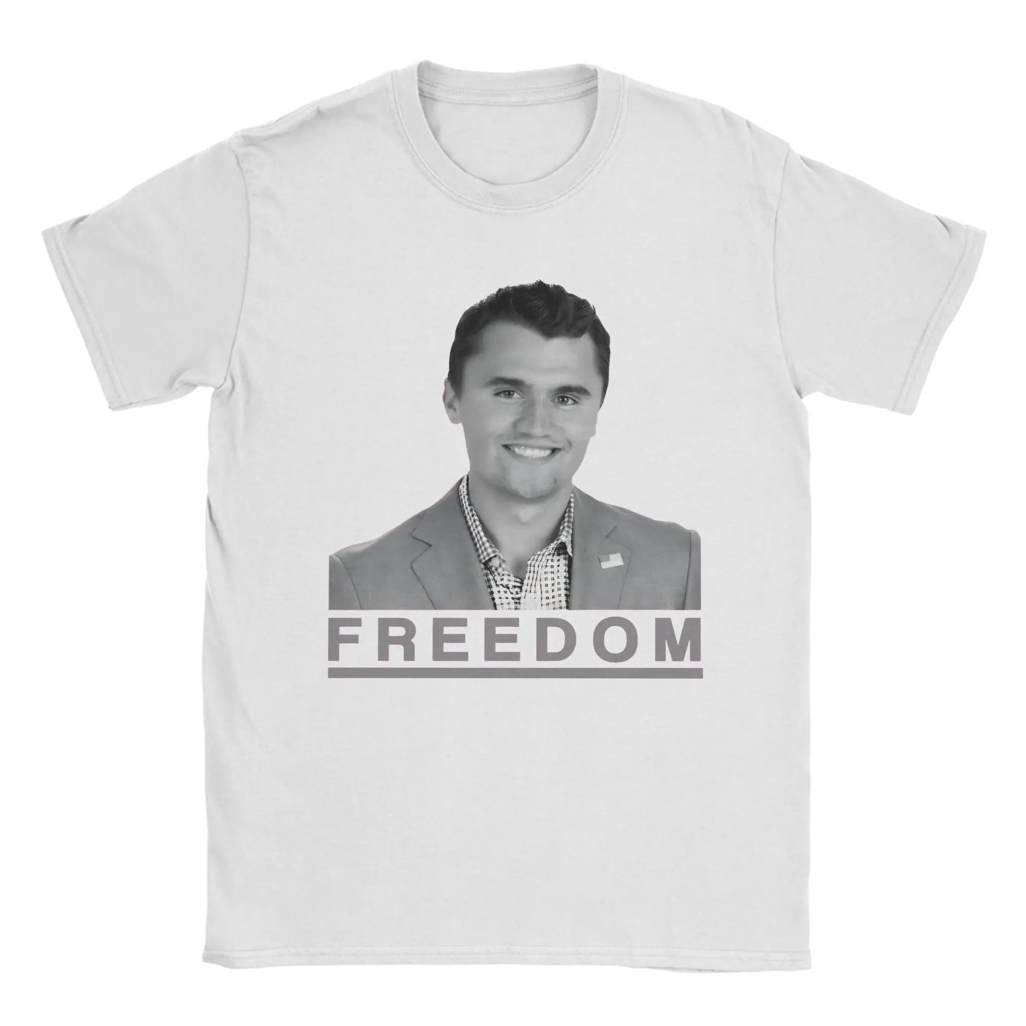 

Vintage T-Shirt Beach Freedom Charlie Hipster T-Shirts 100 Cotton Tee Shirt for Male Aesthetic Plus Size Short Sleeve Tops