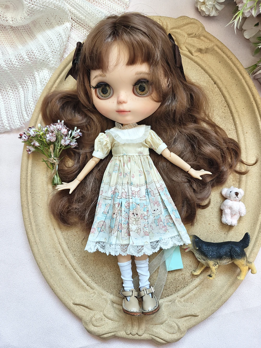Blythe Dolls Clothes NEW ICY DBS Blythe Doll Toys for Girls Lovely Usual Blythe Clothes Dress OB22 OB24 AZONE Accessories