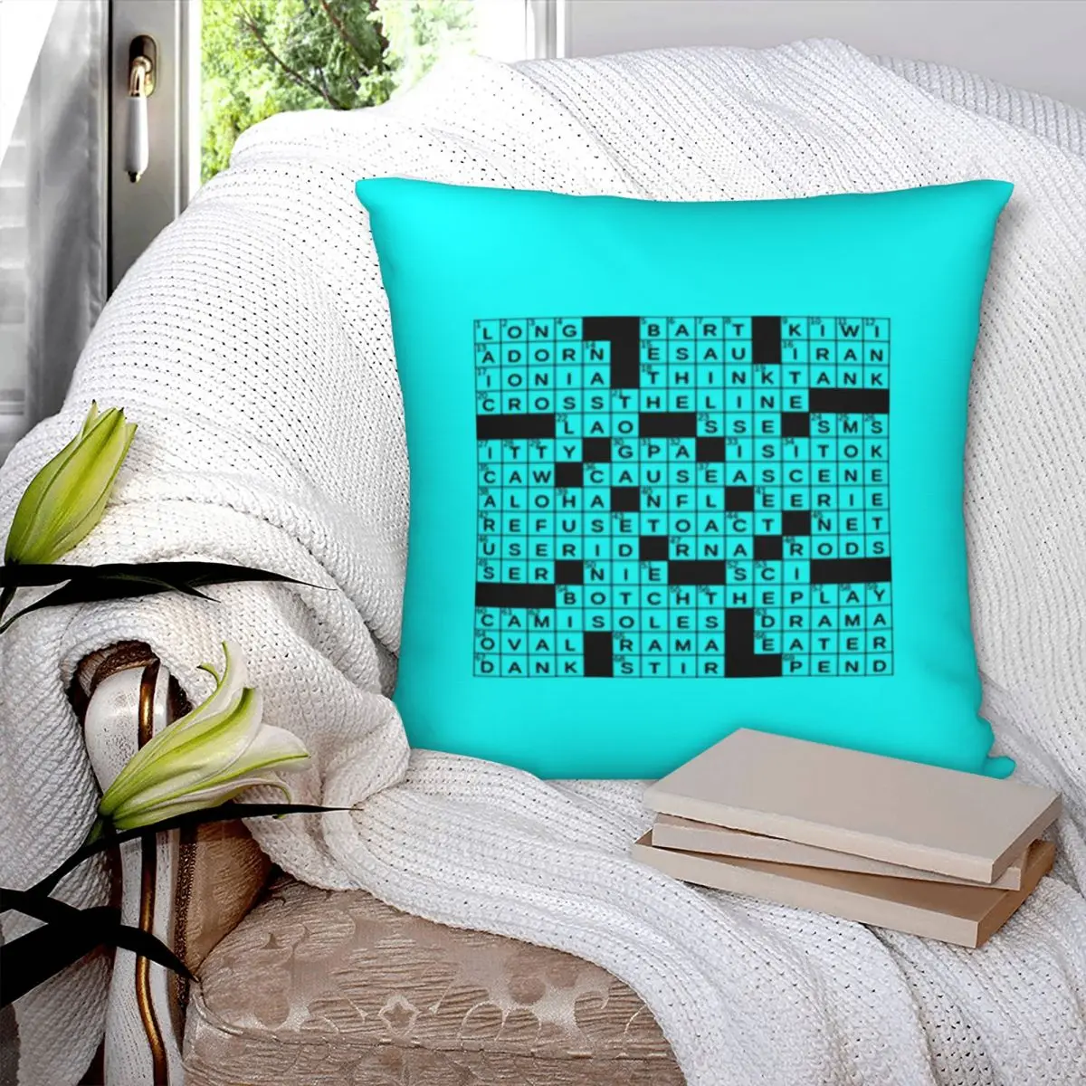 Sleeveless Shirt Crossword Clue Square Pillowcase Polyester Pillow Cover Velvet Cushion Zip Decorative Comfort Throw Pillow Home