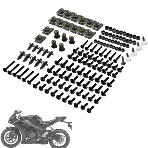 Imagen 2 del producto 190 Uds tornillos de carenado completos para Kawasaki ZX6R ZX7R ZX9R ZX10R ZX12R ZX14R Versys 650 Ninja 650R 1000 Z750 Z1000 ZZR600