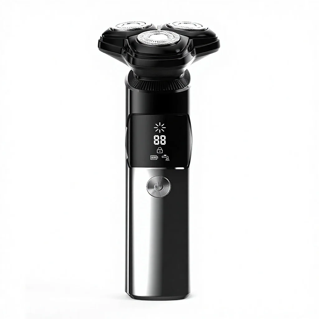 

Waterproof Triple Blade Rotary Shaver for Men Cordless USB Rechargeable Wet/Dry Barber/Beard/Body Hotel Household