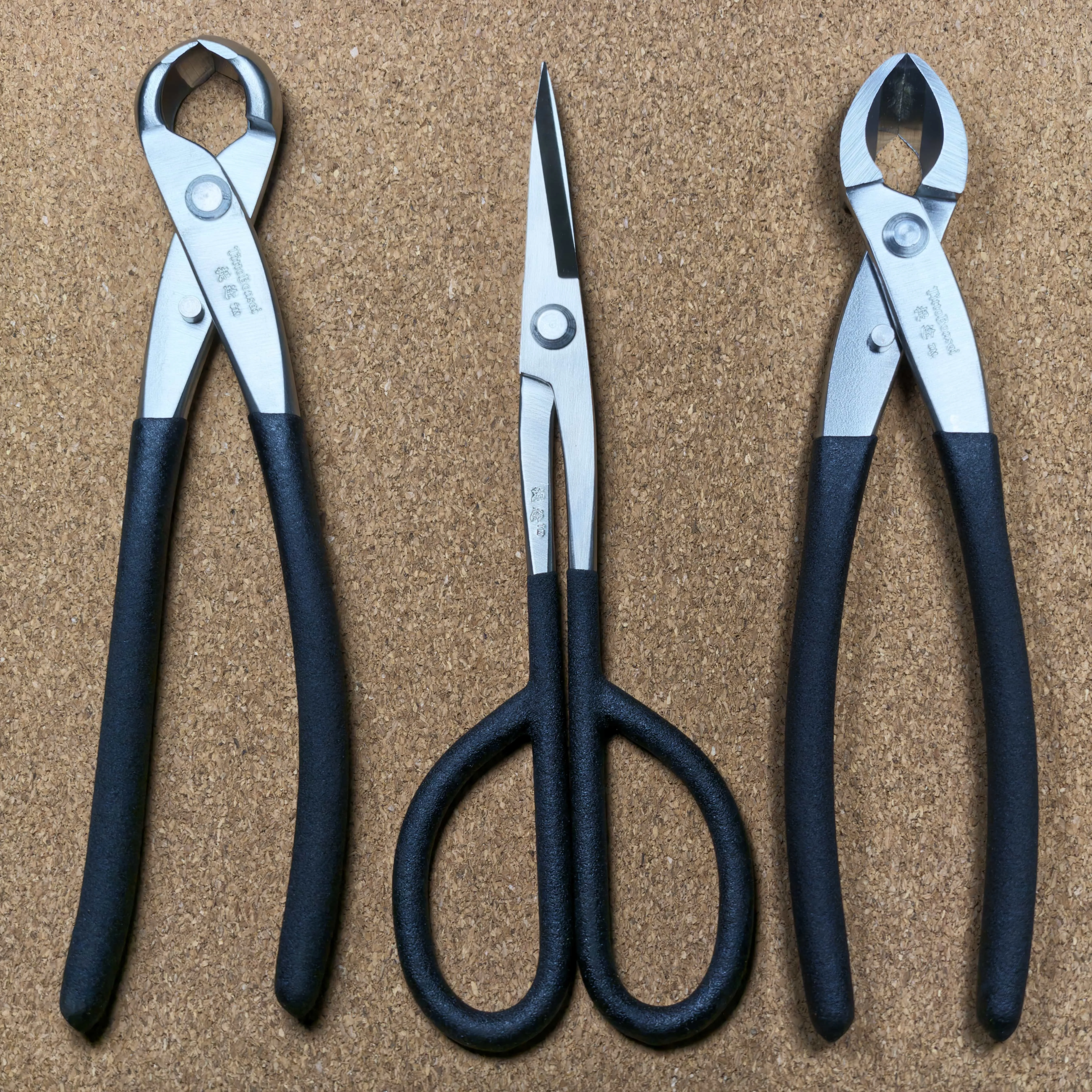 Good Quality Grade Titto Bonsai Tool 3pcs Set Branch Cutter Knob Cutter And Trimming Scissor 210mm Stainless Steel Made With Sof