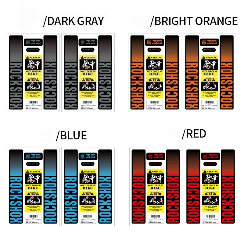 AliExpress For 2021 Rockshox XC35 Front Fork Stick Mountain Bike Front Fork Sticker Decoration Scratch Color Changing Sticker Waterproof