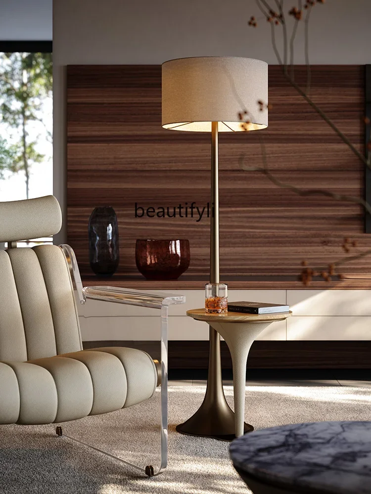 

E1001 ss Italian Minimalist Creative Corner Table Villa Mansion Living Room with Lights Side Table