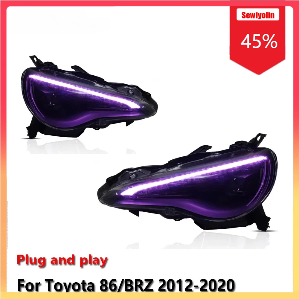 

Car LED Headlight Automobile Parts For Toyota 86 / BRZ 2012-2020 Fog DRL Brake Turn Signal Lamp Plug and Play