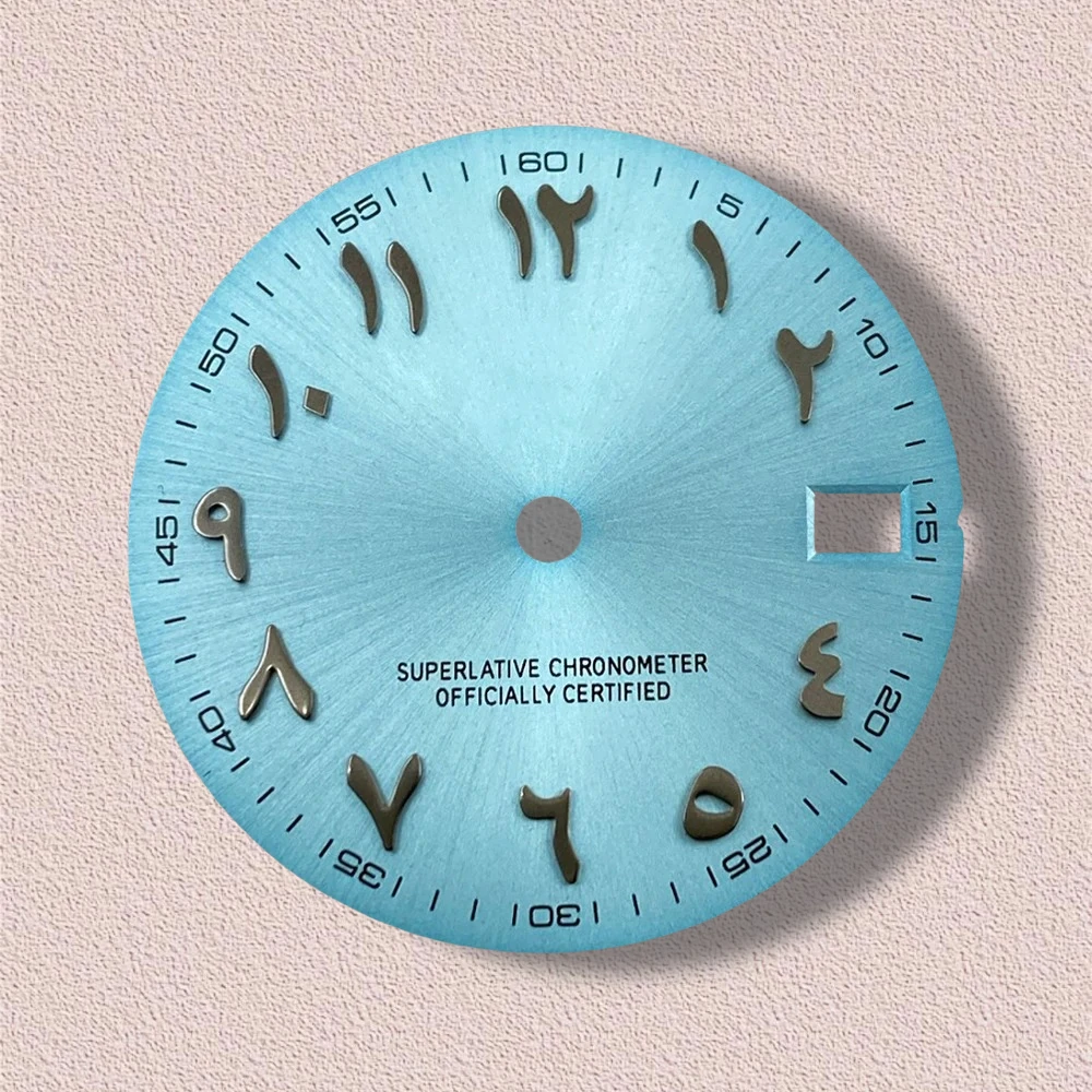 28.5mm S Logo Arab Dial Fit NH35/NH36 Japanese Automatic Movement High-Quality Sunray Dial Watch Modification Accessories