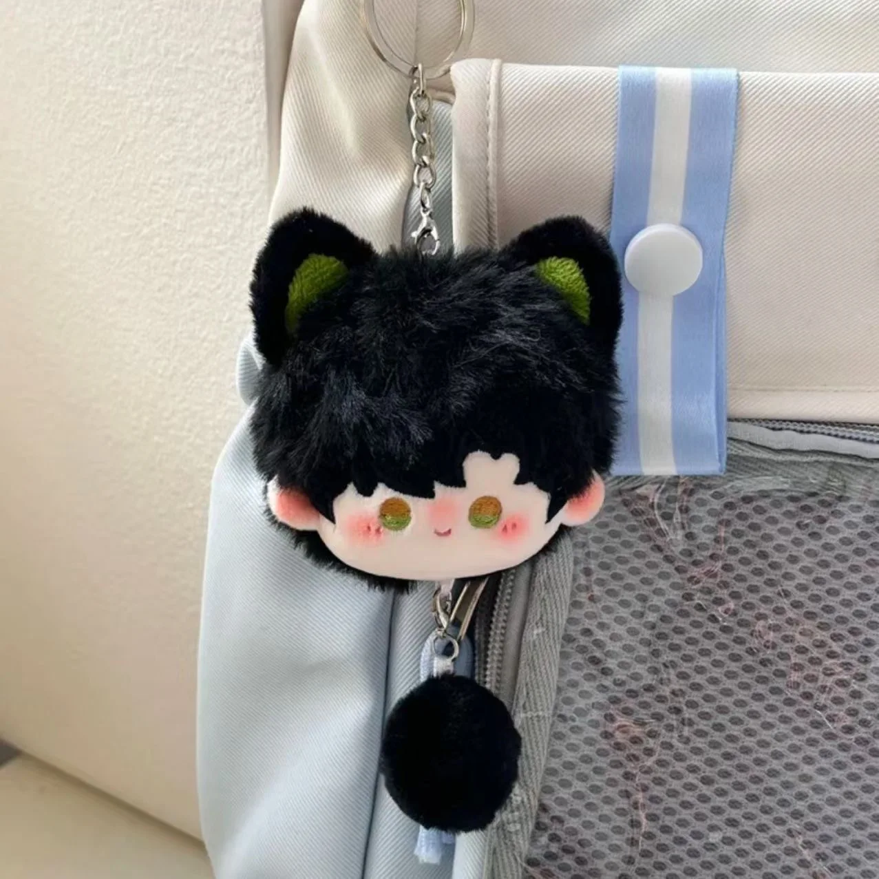 Llaveros de bolso de amor y espacio profundo, llavero de Cosplay, figura de felpa bonita, llavero de muñeca, bolsos, colgante, accesorio, regalo de graduado