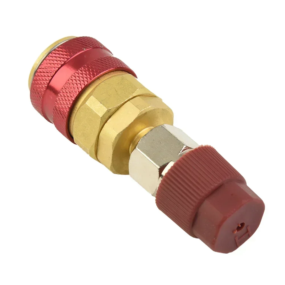 High Side Extension R134A 17mm Brass Quick Coupler Adapters Car Air-conditioning Fitting Automotive Electrical Equipment