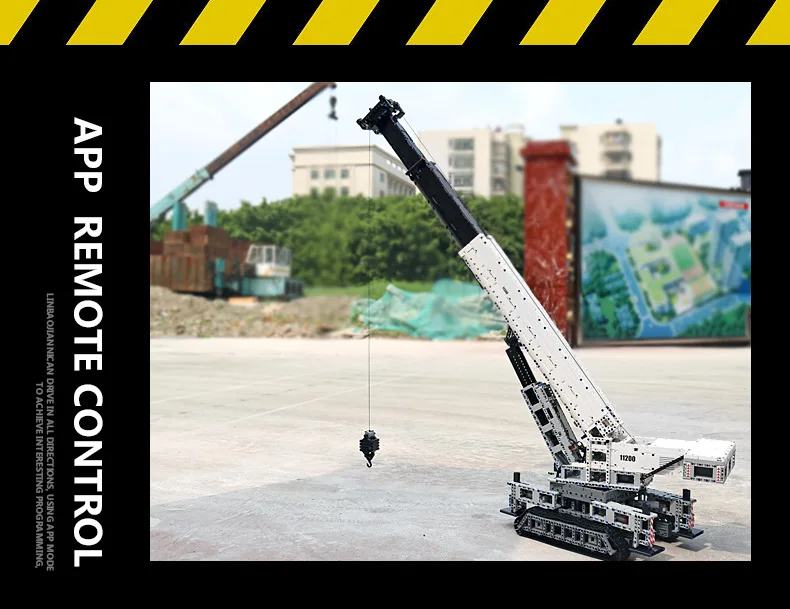 Mould KING 17002 Technical Car Toys The muc-10123 RC Motorized Crane Liebher LTR 11200 Truck Model Building Blocks Kids kicks